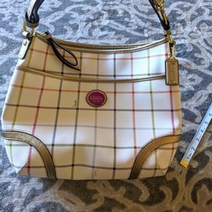 Coach- Leather Handbags / Crossbody multicolored/bronze trim